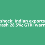 Tariff shock: Indian exports to US crash 28.5%; GTRI warns