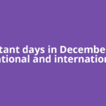 Important days in December 2025: National and international