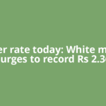 Silver rate today: White metal surges to record Rs 2.36