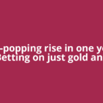 Eye-popping rise in one year: Betting on just gold and