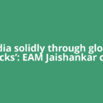 ‘India solidly through global shocks’: EAM Jaishankar calls