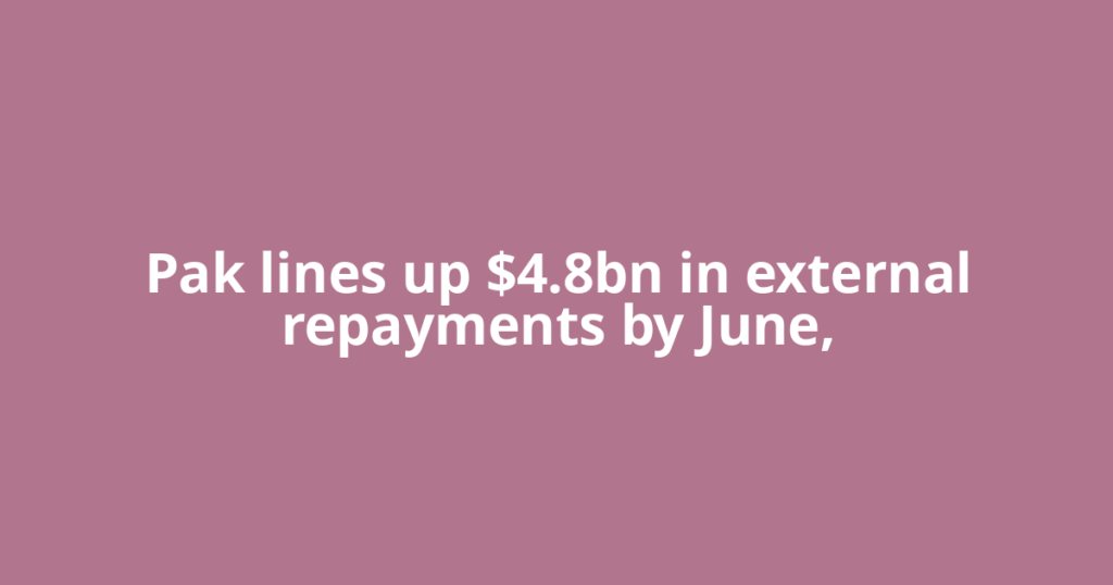 Pak lines up $4.8bn in external repayments by June,