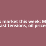 Stock market this week: Middle East tensions, oil prices,