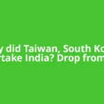 Why did Taiwan, South Korea overtake India? Drop from 5th